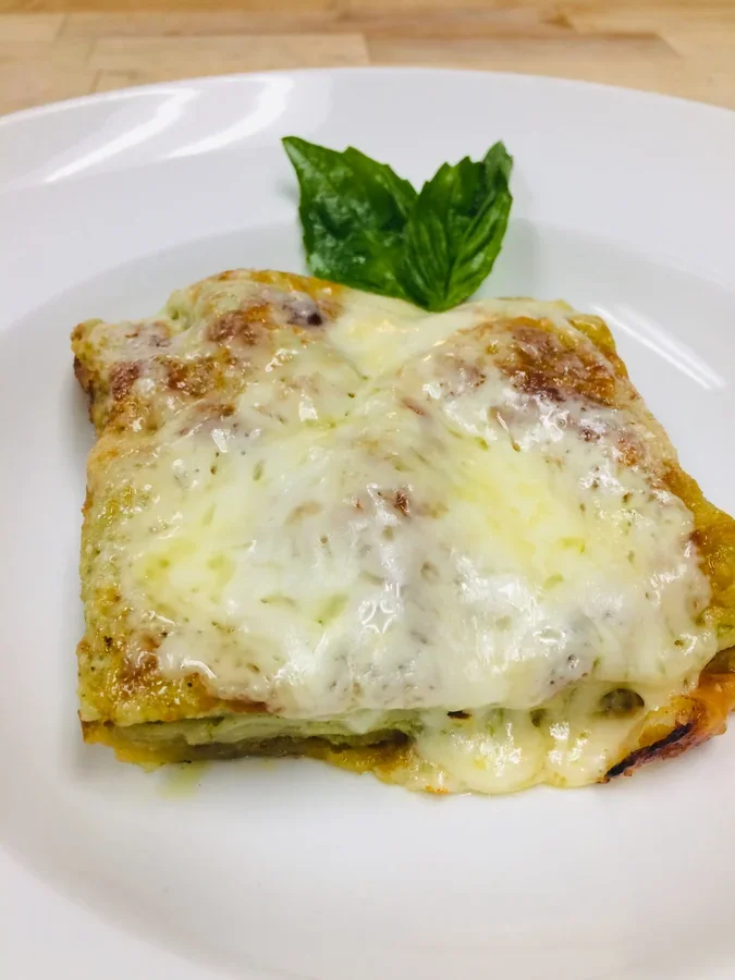 Hero archive view of Lasagna agli Asparagi plated at Davanti