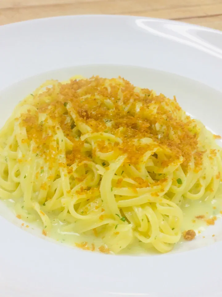 Archive view of Tagliolini al Limone e Bottarga plated at Davanti