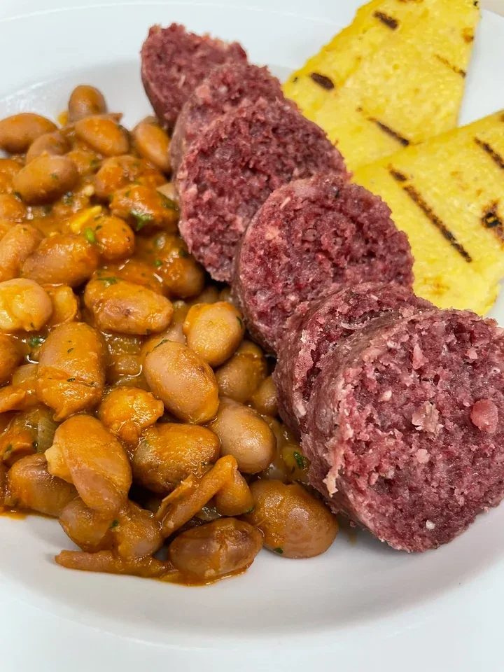 Archive view of Cotechino di Gavardo plated at Davanti