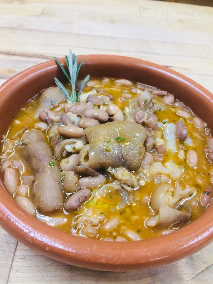 Archive view of Zuppa di Fagioli alla Veneta plated at Davanti