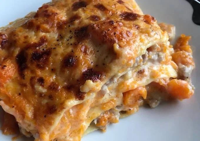 Archive view of Lasagna alla Mantovana plated at Davanti