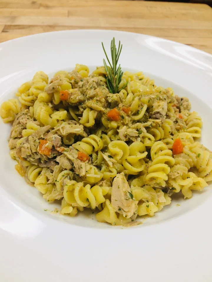 Archive view of Fusilli al Sugo di Anatra plated at Davanti