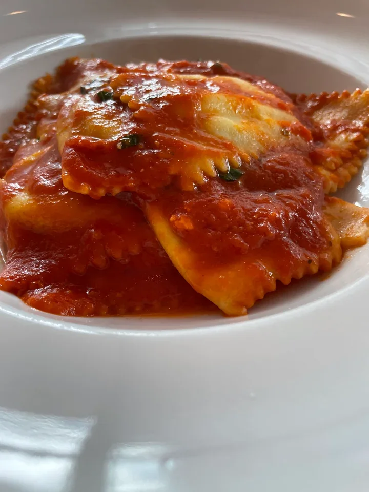Archive view of Ravioli Lucani alla Potentina “cauzun” plated at Davanti