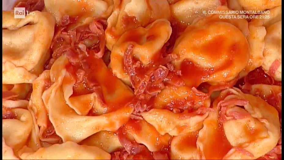 Archive view of Tortelloni di Zucca alla Bolognese plated at Davanti