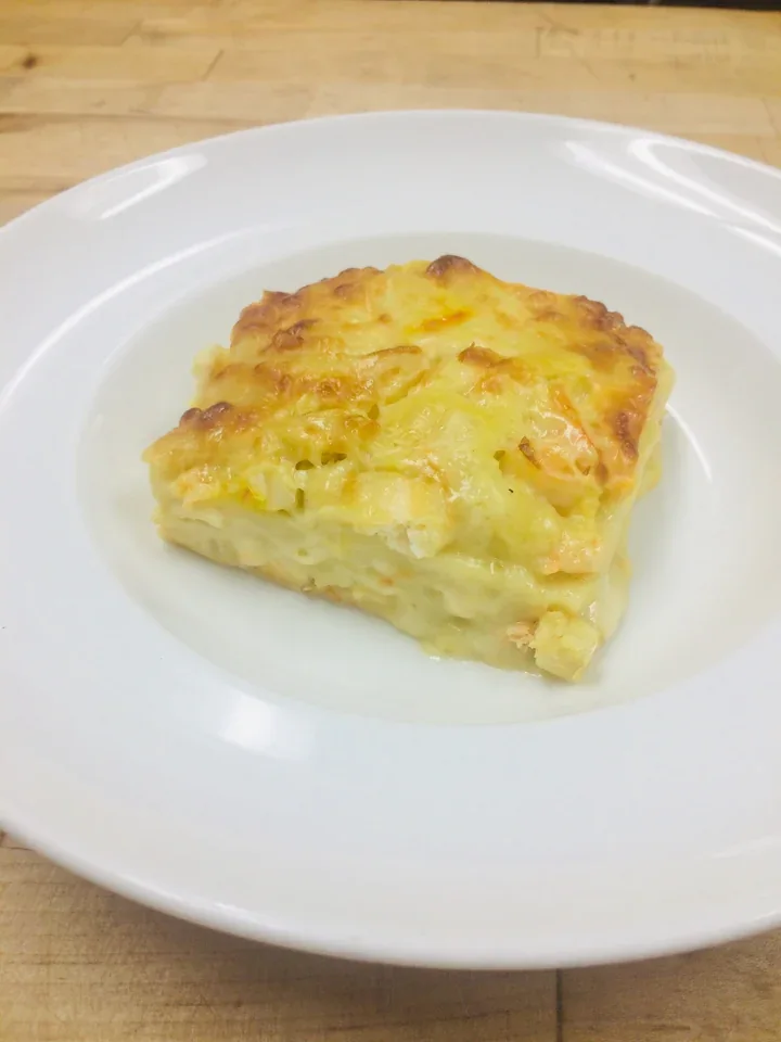 Archive view of Lasagna di Mare alla Pugliese plated at Davanti