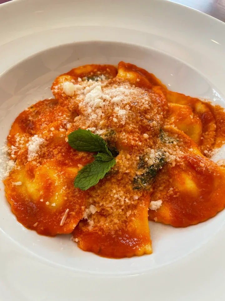 Archive view of Ravioli Amari di Pantelleria plated at Davanti