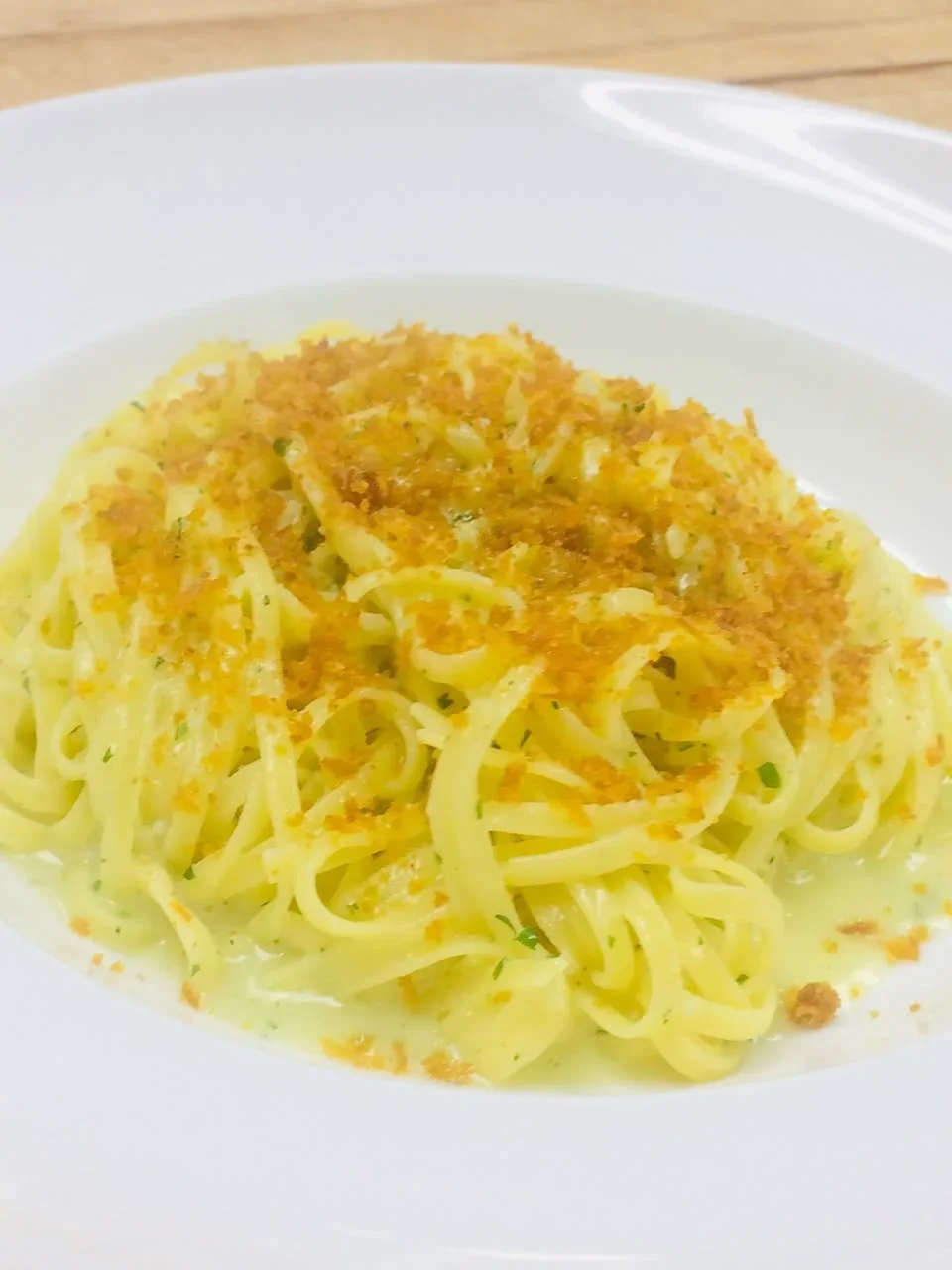 Tagliolini with lemon, bottarga, butter, garlic and parsley at Davanti